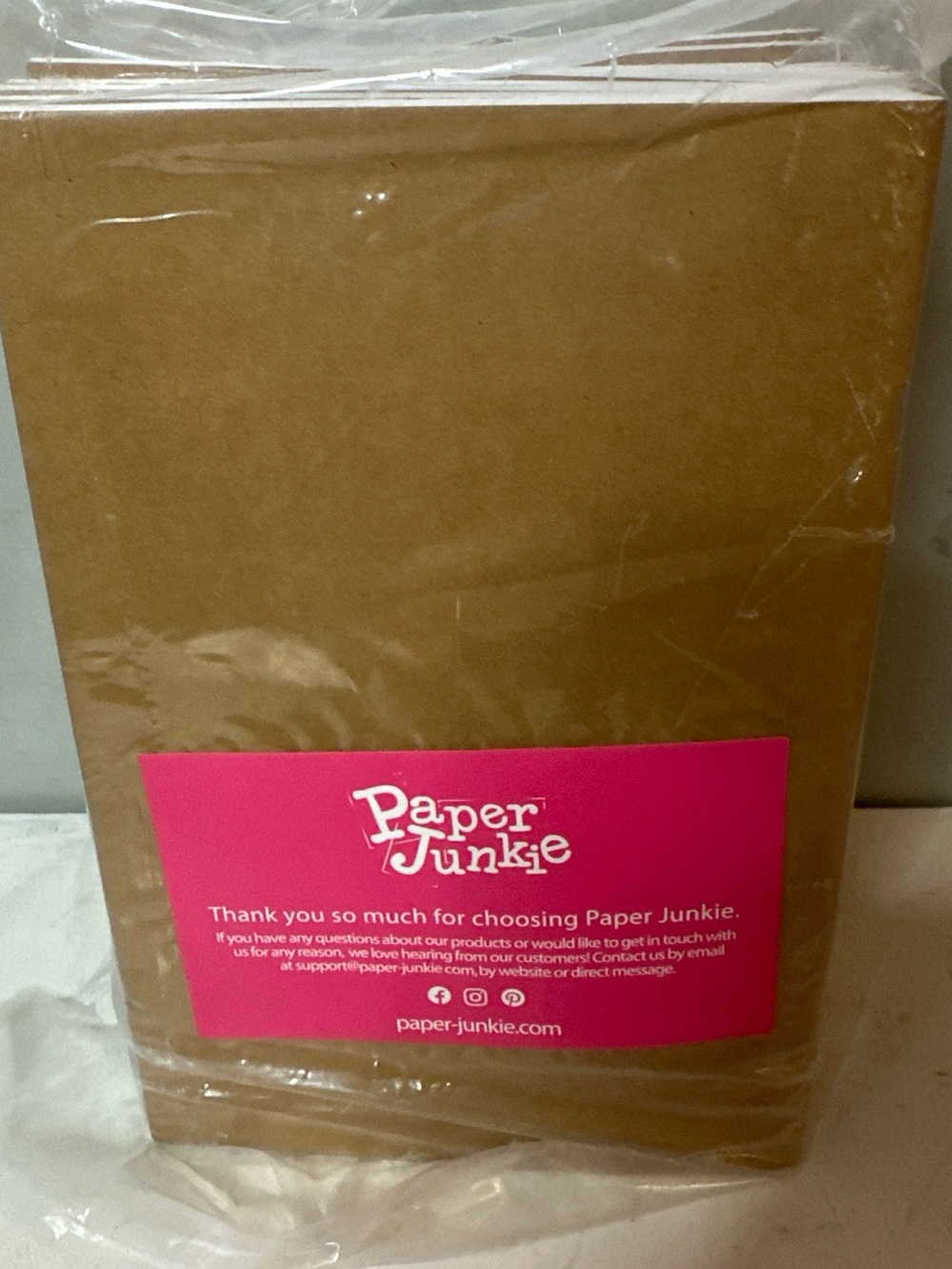 NEW PACK OF 24 8X5X5.5 PAPER JUNKIE KRAFT JOURNALS